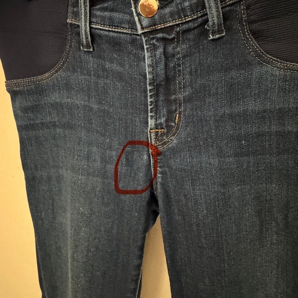 J BRAND Mama J Maternity Skinny Jeans in “Fleeting” Side Panel Under Belly Sz 25 - Picture 15 of 16